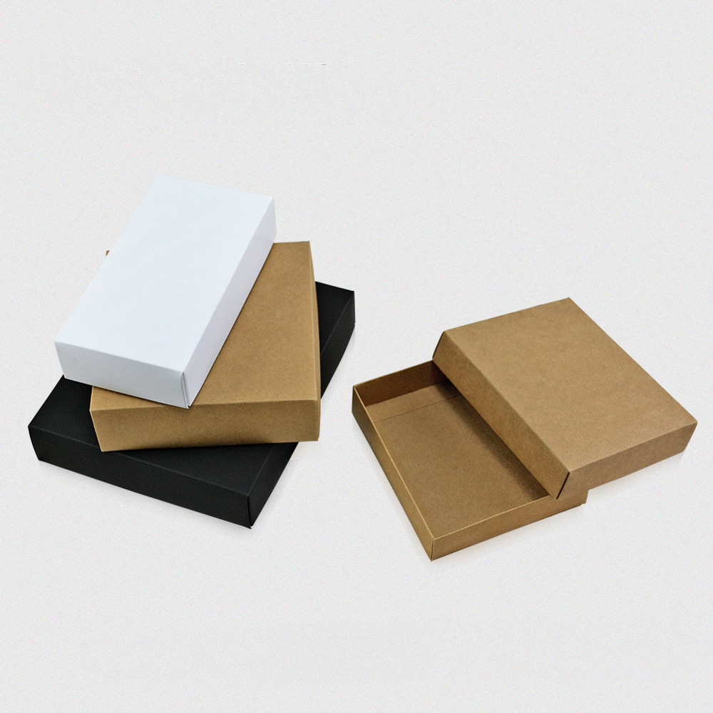 Brown Packing Paper Heaven and Earth Cover Carton Custom Intimates Tea Foldableing Box Food Packaging Gift Box Wholesale Printing Logo