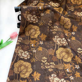 金叶织梦 手工diy新中式国风汉服旗袍连衣裙面料面料天丝提花布料