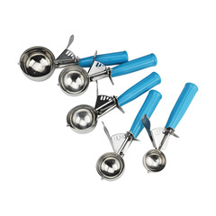 Stainless steel ice cream scoop fruit scoop tool with plastic handle