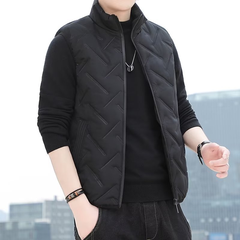 조끼 남성 가을과 겨울 패션 브랜드 다운 코튼 조끼 겉옷 가을 조끼 양복 조끼 가을과 겨울 옷 남성