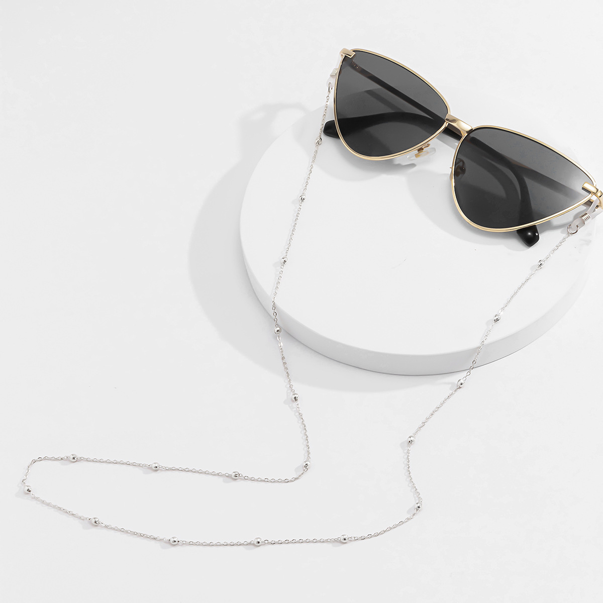 11g Weight Glasses Chain Classification Daily Occasion Alloy Material Geometric Pattern Women's Gender Simple Style Style Simple Style Geometric Alloy Women's Glasses Chain 7