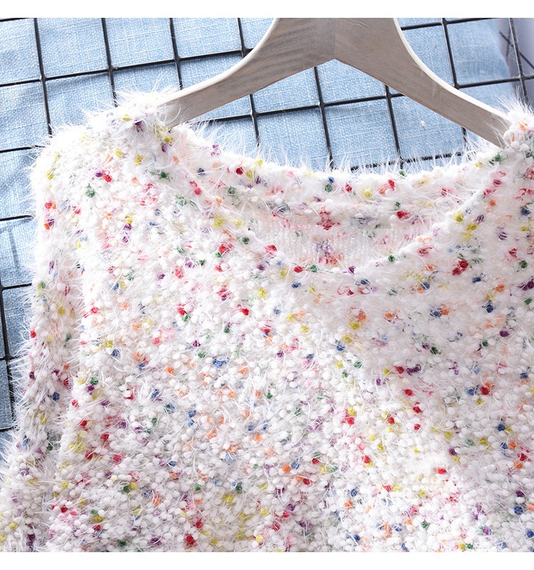 Women's Pullover Sweater Loose Long Sleeved Knitted Top_voghion.com