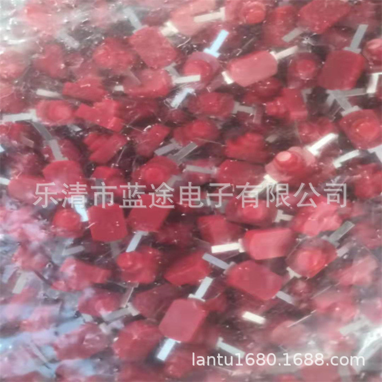 现货供应红色两脚小型1208按钮开关 一开一关手电筒按键开关