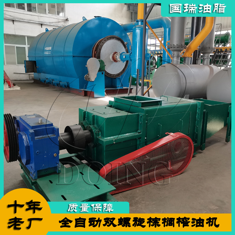 大型榨油机器处理棕榈果 双螺旋设计棕榈榨油机国瑞工厂直发全国