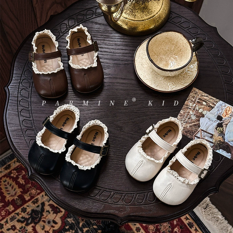 Кожаные туфли для девочек корейские маленькие ароматные туфли принцессы