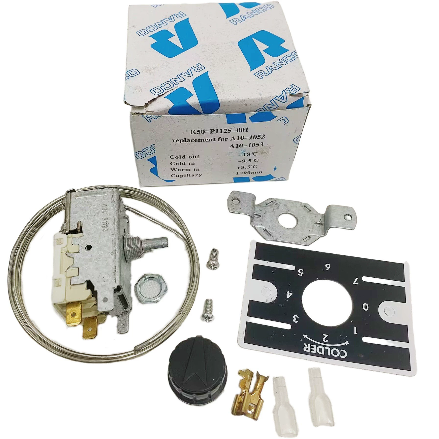 Термостат Холодильник морозильник механический регулятор температуры 1125 1126 1127 Регулятор температуры