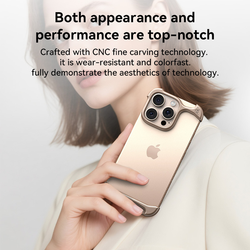 Arc Pulse Case Double-Layer Rubber Version Cross-Border New Model Suitable for Apple iPhone Cooling Metal Phone Case