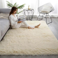 北欧ins网红同款地毯客厅家用茶几垫长毛卧室地垫满铺可爱床边毯