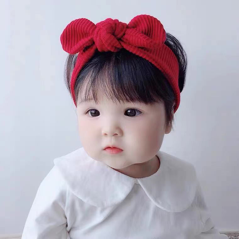 Newborn Baby Bowknot Pullover Hat 1