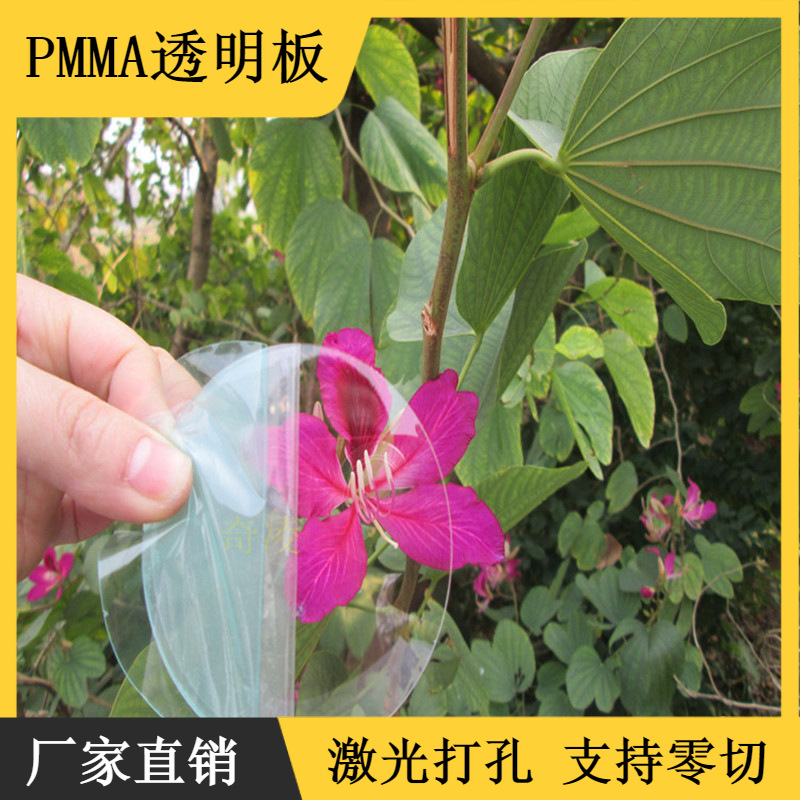 手电筒镜片头灯塑料镜片亚克力圆片透明空白亚格力透明片现货