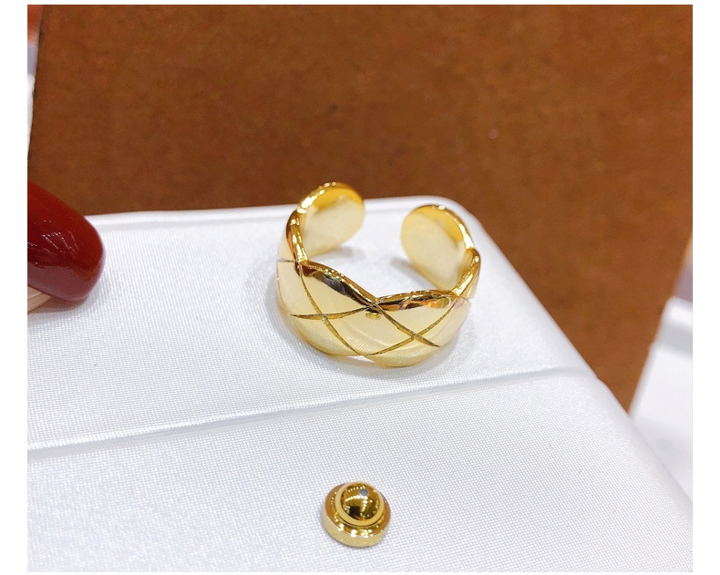 Casual Round Copper Plating Open Ring 1 Piece