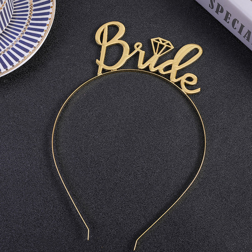 Hot-selling alloy bridal headwear bride-to-be crown hairband children's birthday number crown accessories