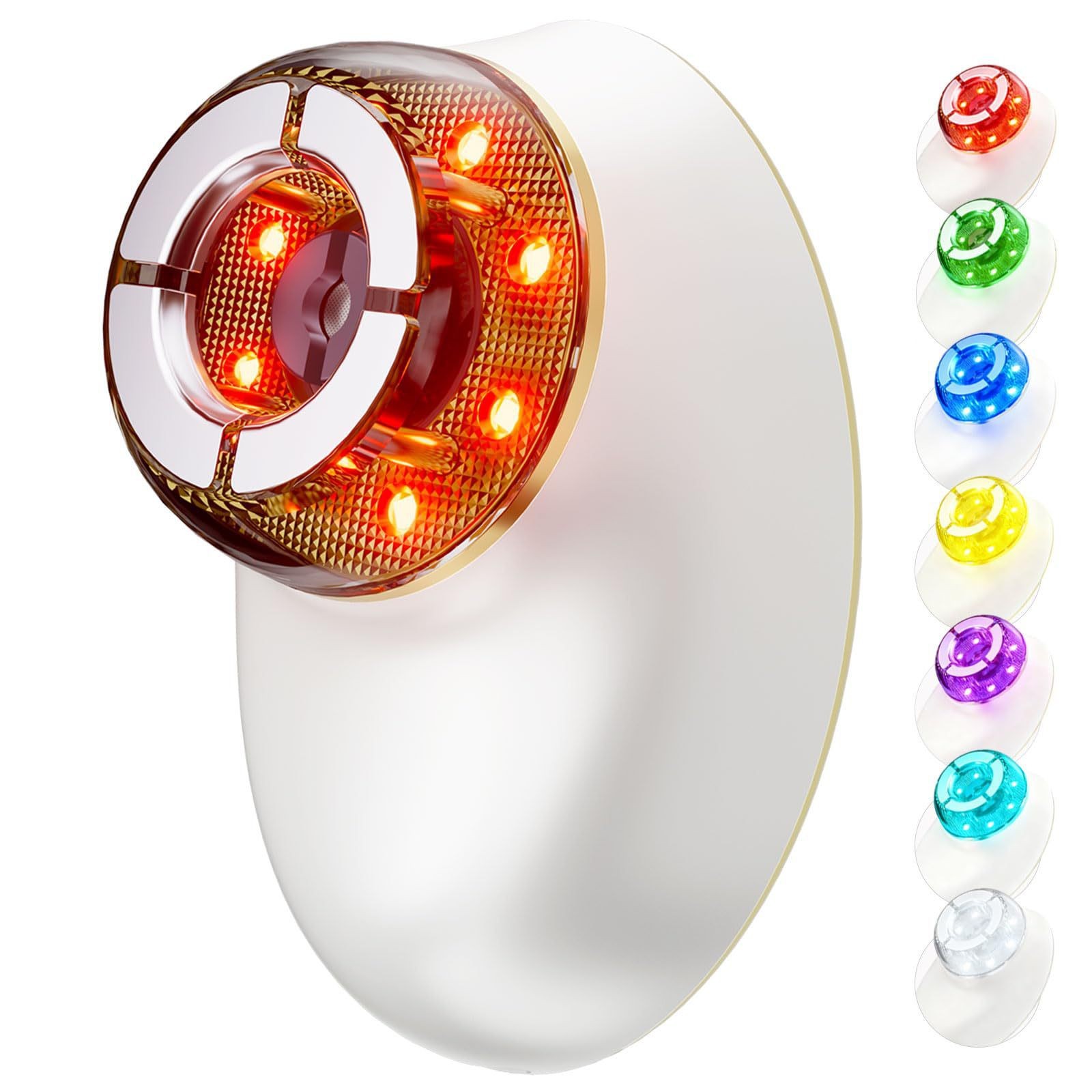 Cross-Border Facial Beauty Instrument for Lifting, Firming and Rejuvenating Home Facial Seven-Color Light Multi-Functional Three-In-One Massager