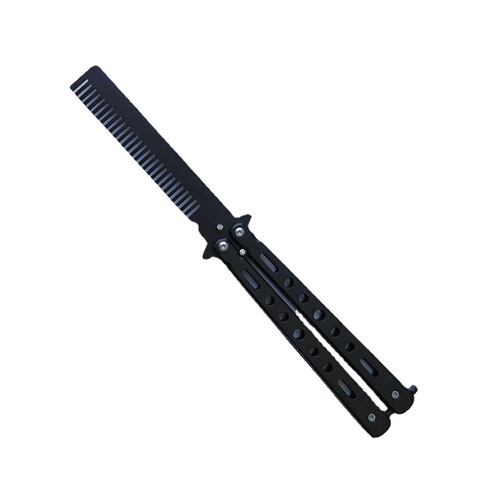 Butterfly practice knife CS:GO training knife butterfly comb unsharpened flick knife game knife folding knife toy knife