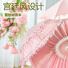 2025鸟笼拱形遮阳伞lo伞洛丽塔lolita伞UPF50防晒洛丽塔小洋伞