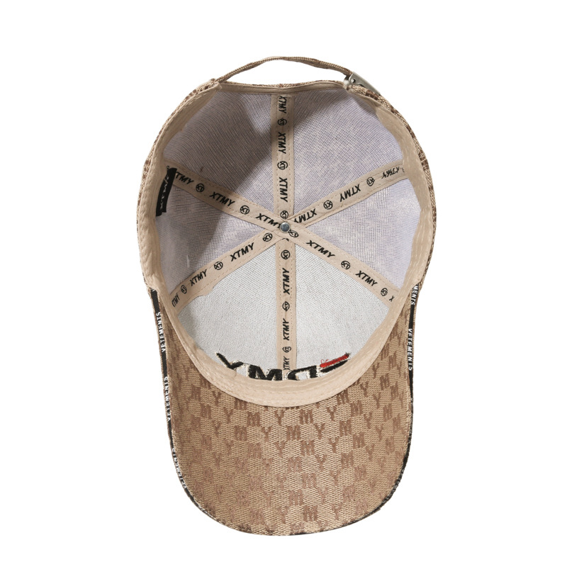 New Spring and Autumn Trendy Baseball Hat Letter Jacquard Duck Tongue Hat Unisex Baseball Hat Breathable Sunshade Hat Trendy Men_voghion.com