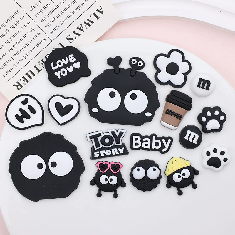 DIY мягкий резиновый брикет эльф силиконовый патч тапочки Пряжка гарнитура чехол для телефона подушка безопасности кронштейн холодильник наклейка аксессуары