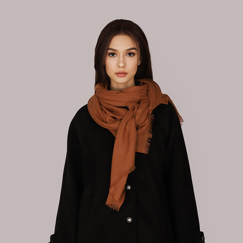 Nuevo transfronterizo de color sólido europeo y americano bufandas de cashmere de doble cara bufandas coreanas bufandas de calor cuello bufandas de color sólido al por mayor
