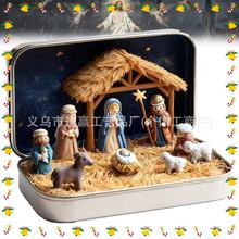 Mini Christmas Nativity Set in Tin Box�����}�Q�}�Q�R�����b