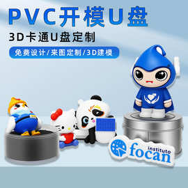 PVC吉祥物优盘开模造型u盘定做展会礼品卡通u盘定制usb商务礼品