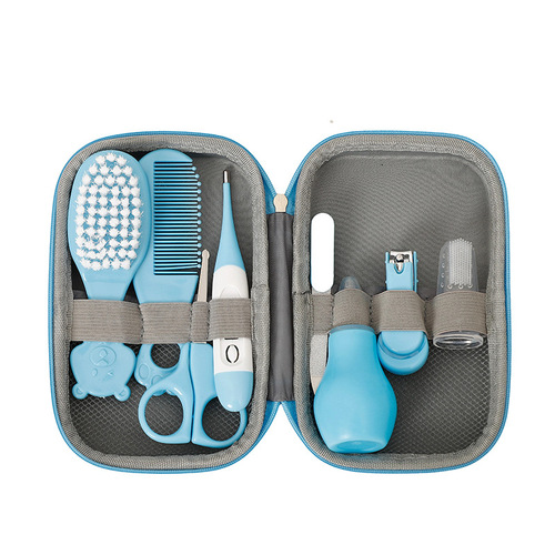 Cross-border baby care set, nail clippers, medicine spoon, thermometer, nasal aspirator, 8-piece set