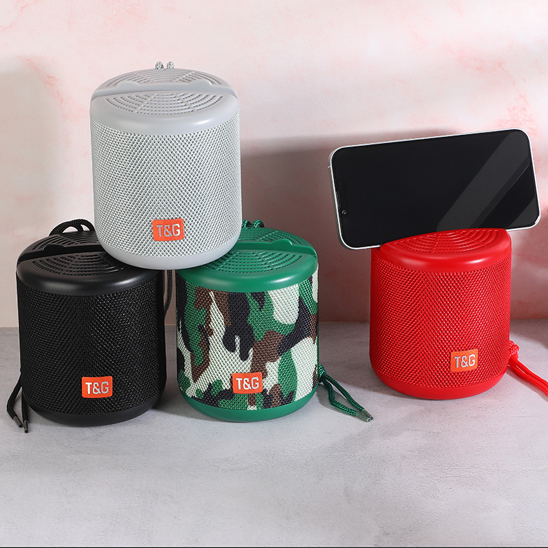 New Tg356 Bluetooth Speaker Portable Phone Holder Tws Series Card-Insertable Radio Subwoofer Gift Audio