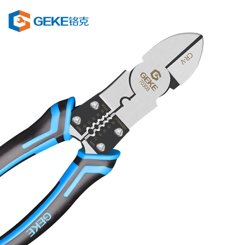 Cromo gramo GEKE gk123 pinzas de alambre pinzas de boca aguda pinzas de boca inclinada pinzas de boca plana 8 pulgadas pinzas de alambre pinzas eléctricas