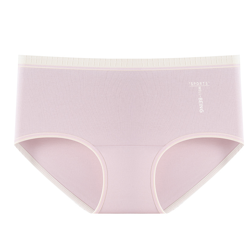 60 bragas de la serie de colores de contraste de algodón puro 9A antibacteriano 100% puro algodón entrepierna alta elástica transpirable calzoncillos de cintura media para niñas