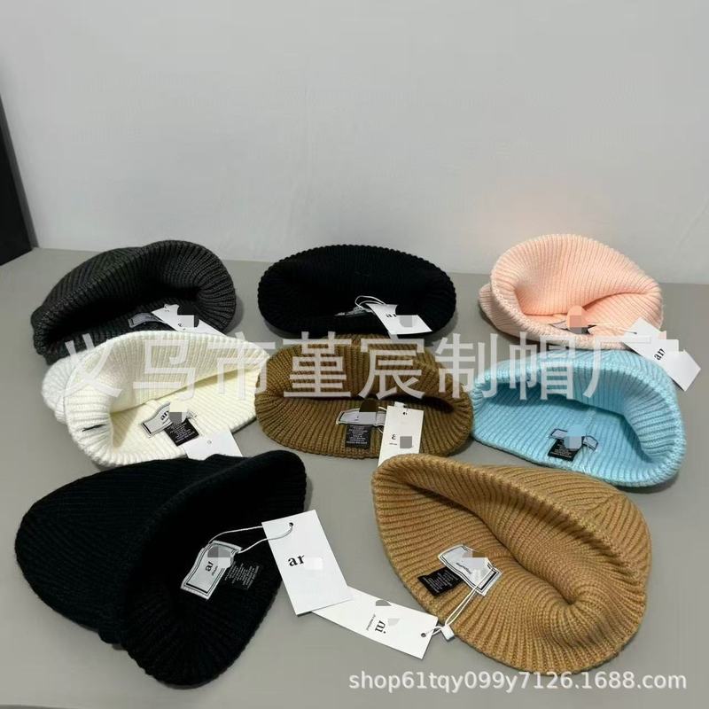 秋冬新款高品质爱心针织帽男女同款毛线帽保暖防风时尚百搭冷帽潮|undefined