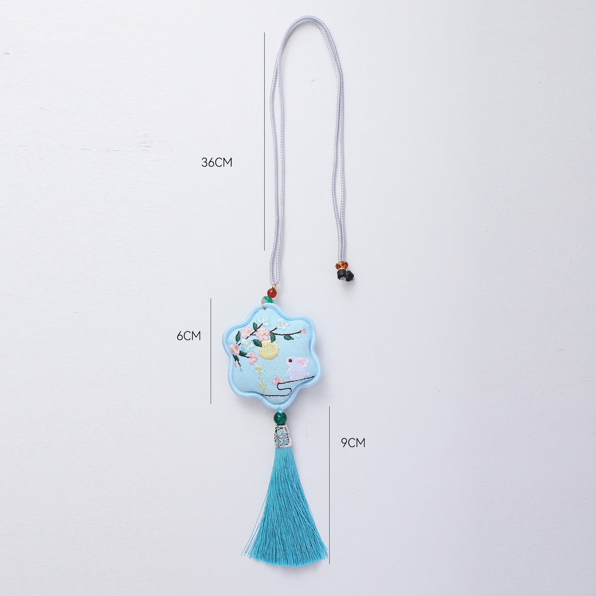 Nuevo medio otoño luna conejo colgante de bordilla decoración caja de regalo embalaje DIY materiales de florista