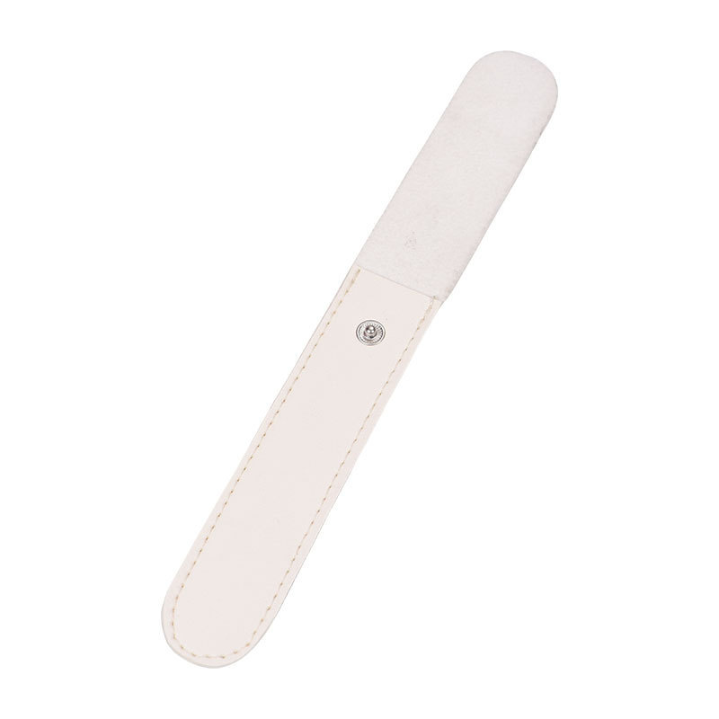 Inventario de cuero grueso de acero empujando cubierta de clip bolsas de fotos para herramientas de manicuría de uñas bolsas de almacenamiento