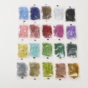 Color plastic paper clip paper clip multi-size set office stationery paper clip wholesale