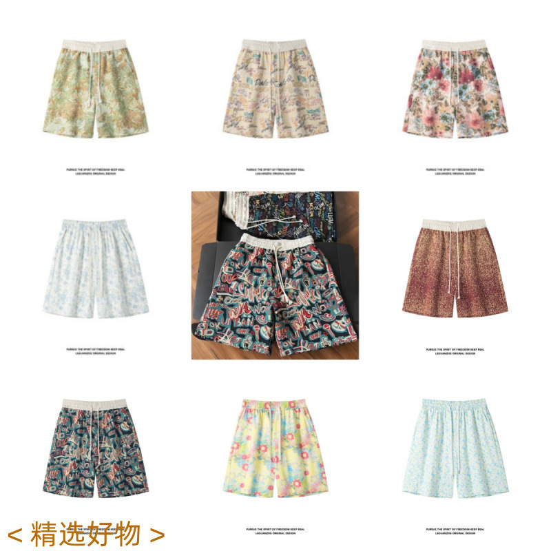 Guli Wholesale Academy Style Trendy Casual Beach Shorts Cool Summer New Vintage Floral Woven Shorts Guli Wholesale Academy Style Trendy Casual Beach Shorts Cool Summer New Vintage Floral Woven Shorts