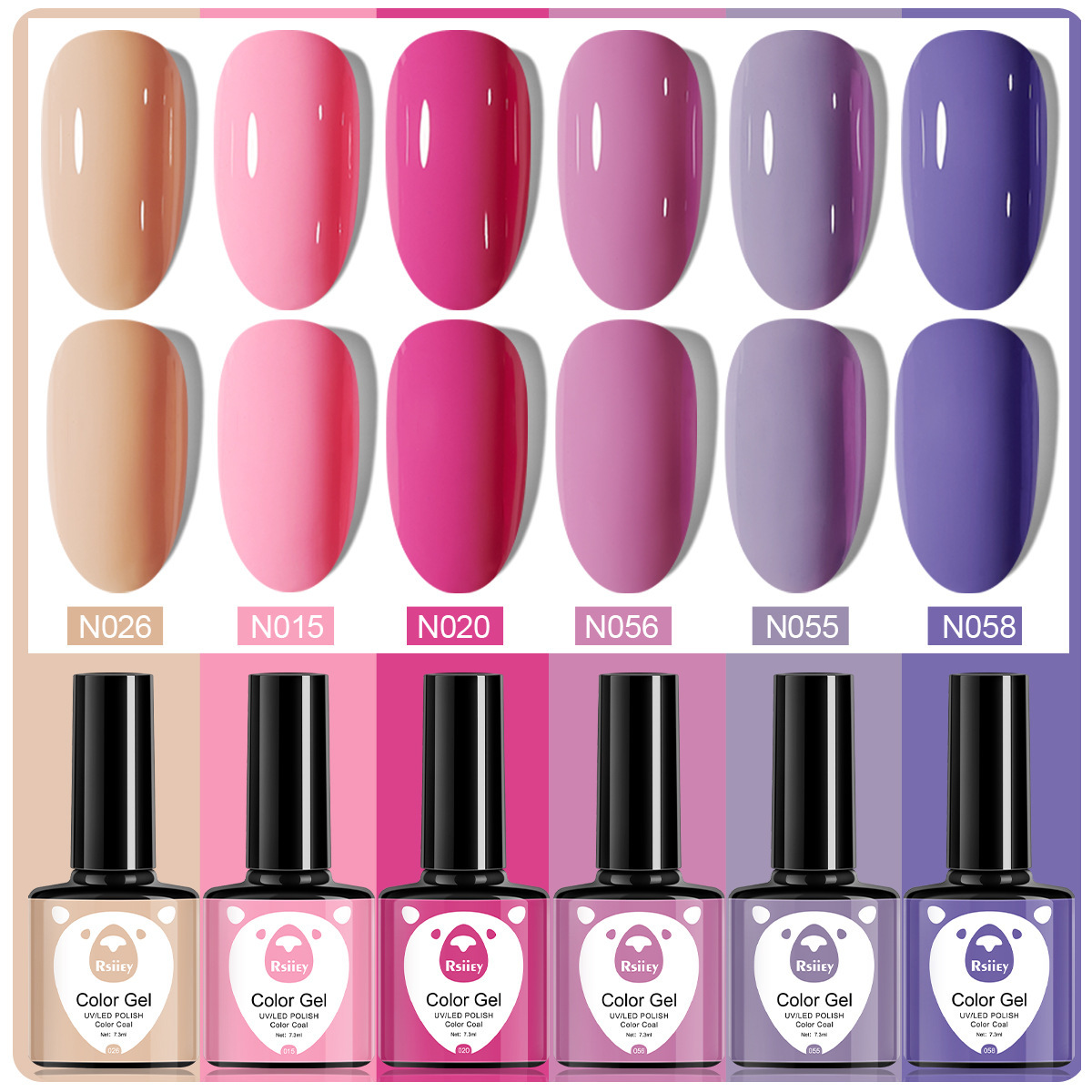 6 colores esmalte de uñas pegamento fototerapia embotellada color popular pintado brillante ojo de gato pegamento UV fototerapia pegamento esmalte de uñas traje de pegamento
