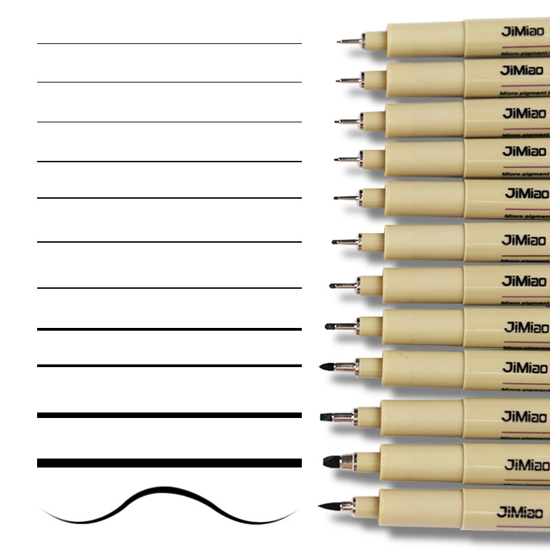 Sketching Needle-Tip Pens in Various Sizes, Waterproof Drawing Pens, Architectural Sketching, Comic Design, Art Outlining Pens