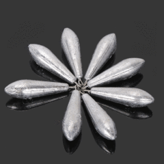 Pendant Lead Sinkers, Tear-Drop Shape with Rings, Hooked Snags, Fishing Leads for Casting Rods, Breeding Lead Darts, Offshore Fishing Sinkers