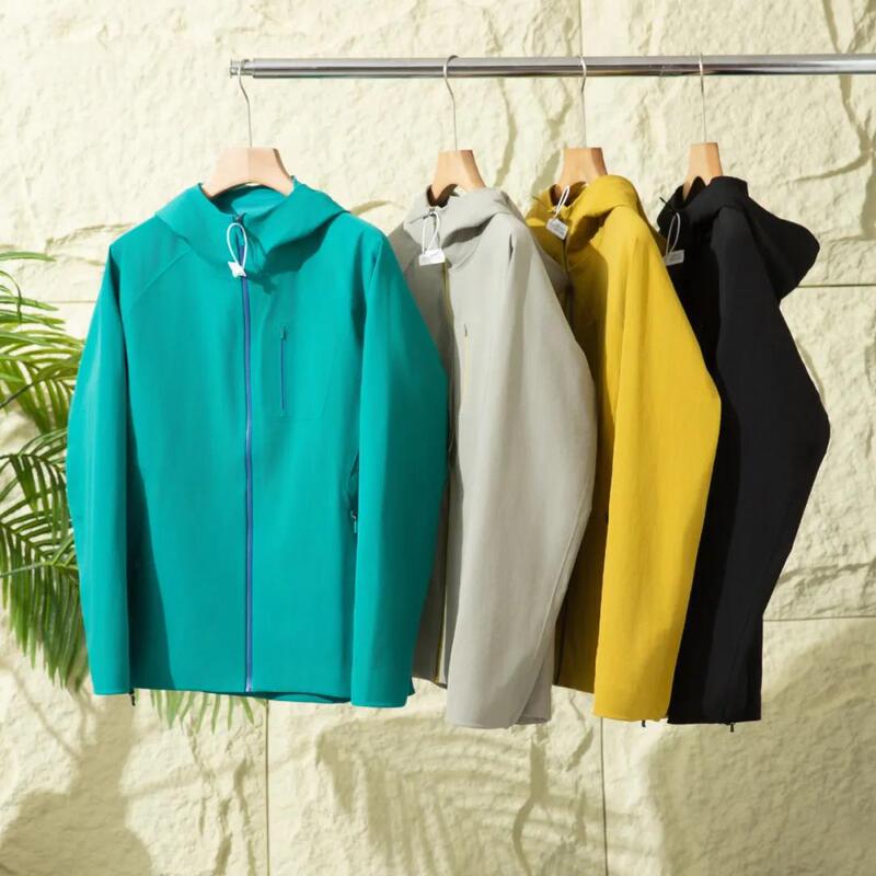 High-Quality Twill Nylon Fully Laminated Hooded Jacket, Spring Jacket, Softshell Jacket 10892