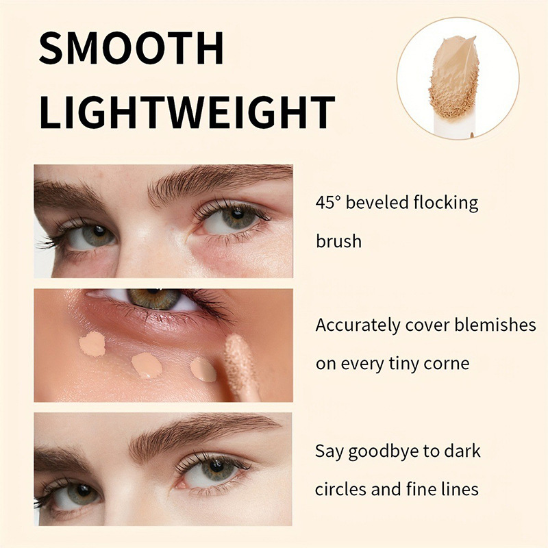 USHAS corrector de punto transfronterizo europeo y americano, cara duradera sin maquillaje, corrector de control de aceite hidratante SAC027A