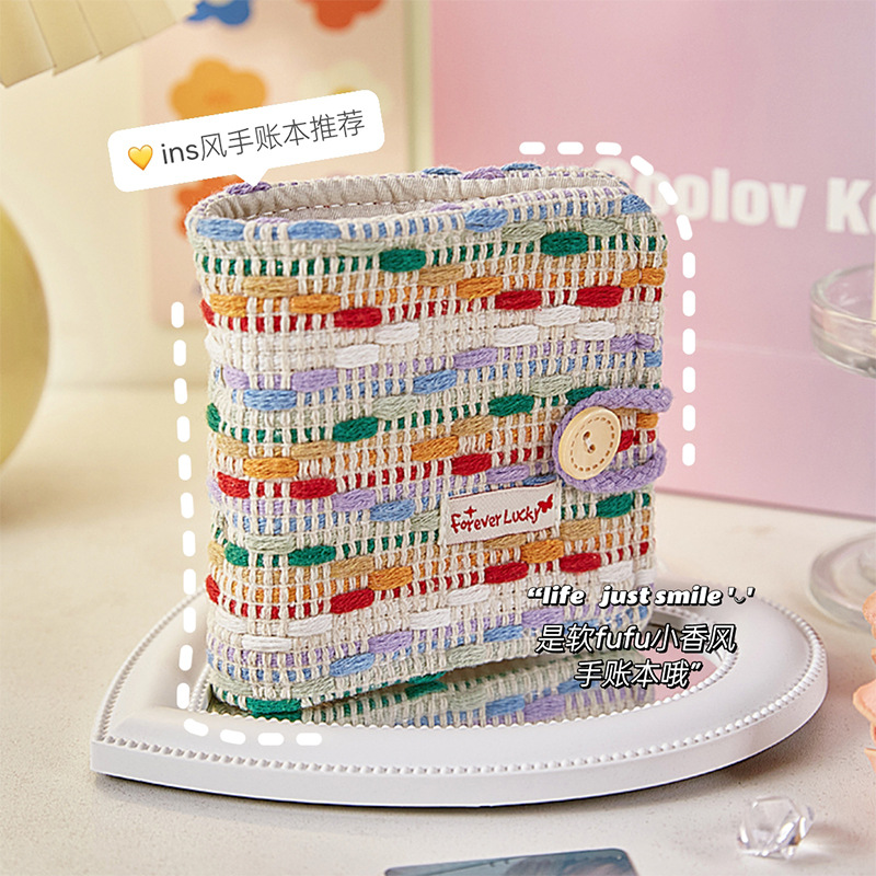 Xiaoxiangfeng mini libro de páginas de las niñas de alto valor de la cara cuentas de mano para llevar con los estudiantes cuaderno de notas grueso