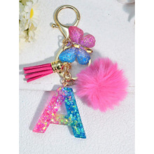 Y 28387 Resin Letter Keychain ��֬��ĸԿ�׿ۿ羳����ͨ��