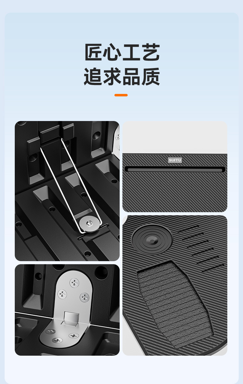 Car Small Table Model3/Y Special Front Folding Dining Table Computer Desk Car Steering Wheel Table