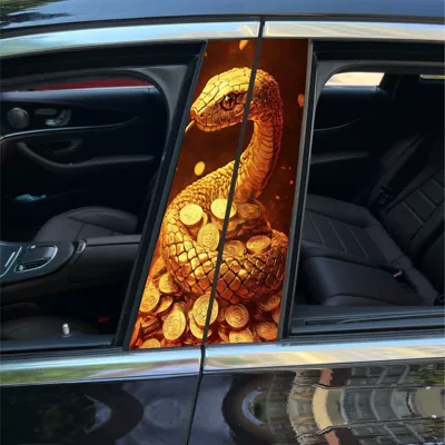 Body sticker Nezha 2 clown decorative sticker car - xk06-1-pair-of-driver-and-co-pilot