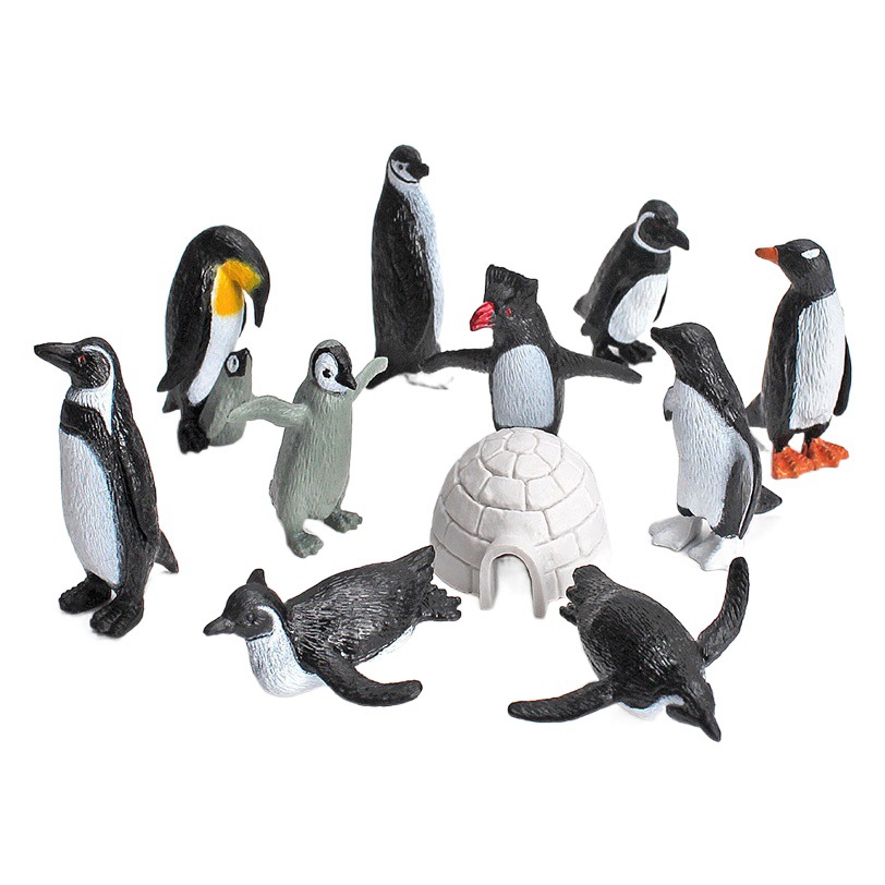Simulación transfronteriza mini pingüino modelo traje polar animal sólido adornos babyA Adeli Penguin