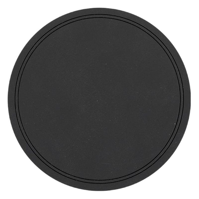 PVC Coaster LOGO creativo redondo aislamiento térmico antideslizante portavasos claro bar tazón estera de pegamento suave montaña de té engrosada