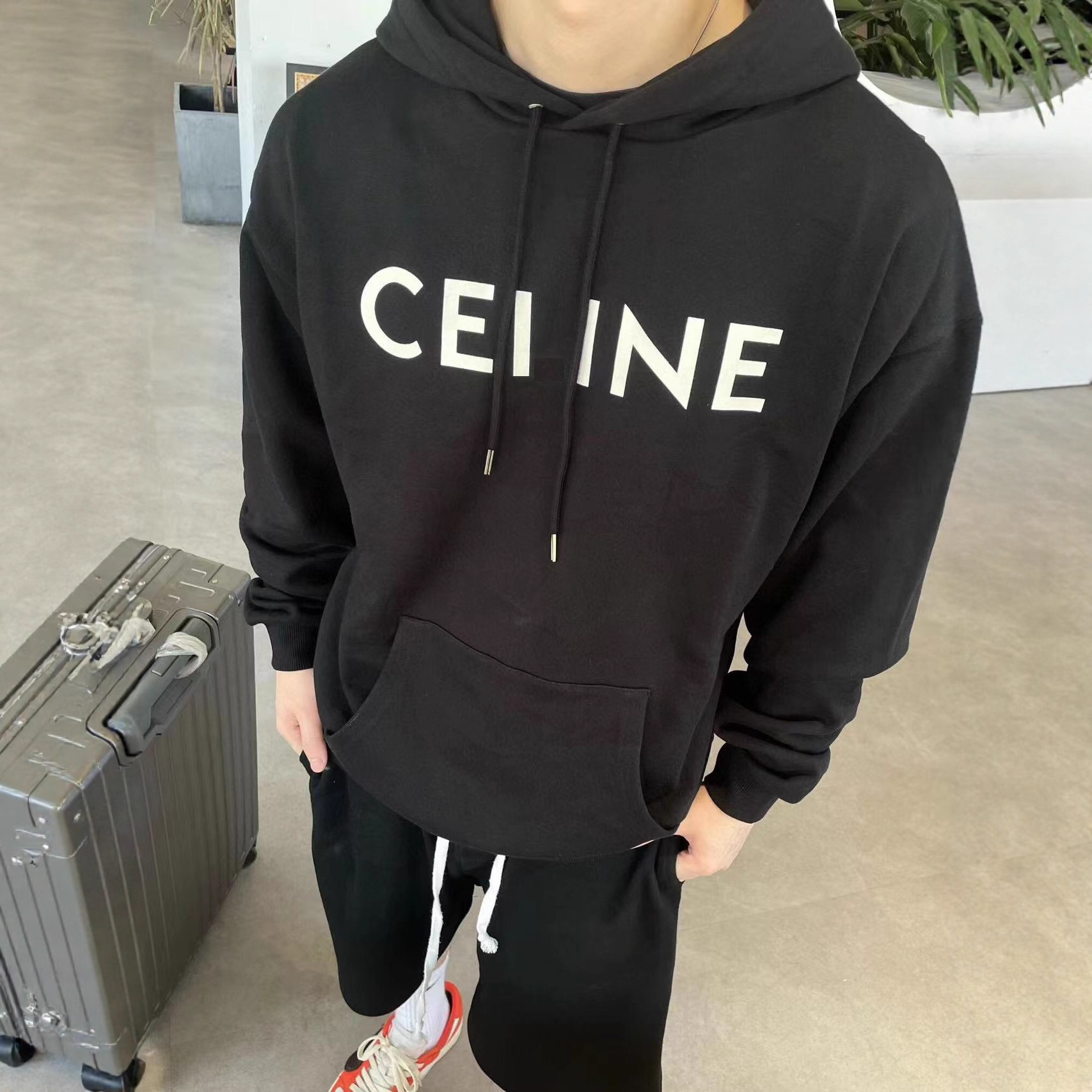 In-Stock Cross-Border Correct Version Ce New Style Printed Letter Unisex Hoodie Long-Sleeve Versatile Loose Sweatshirt
