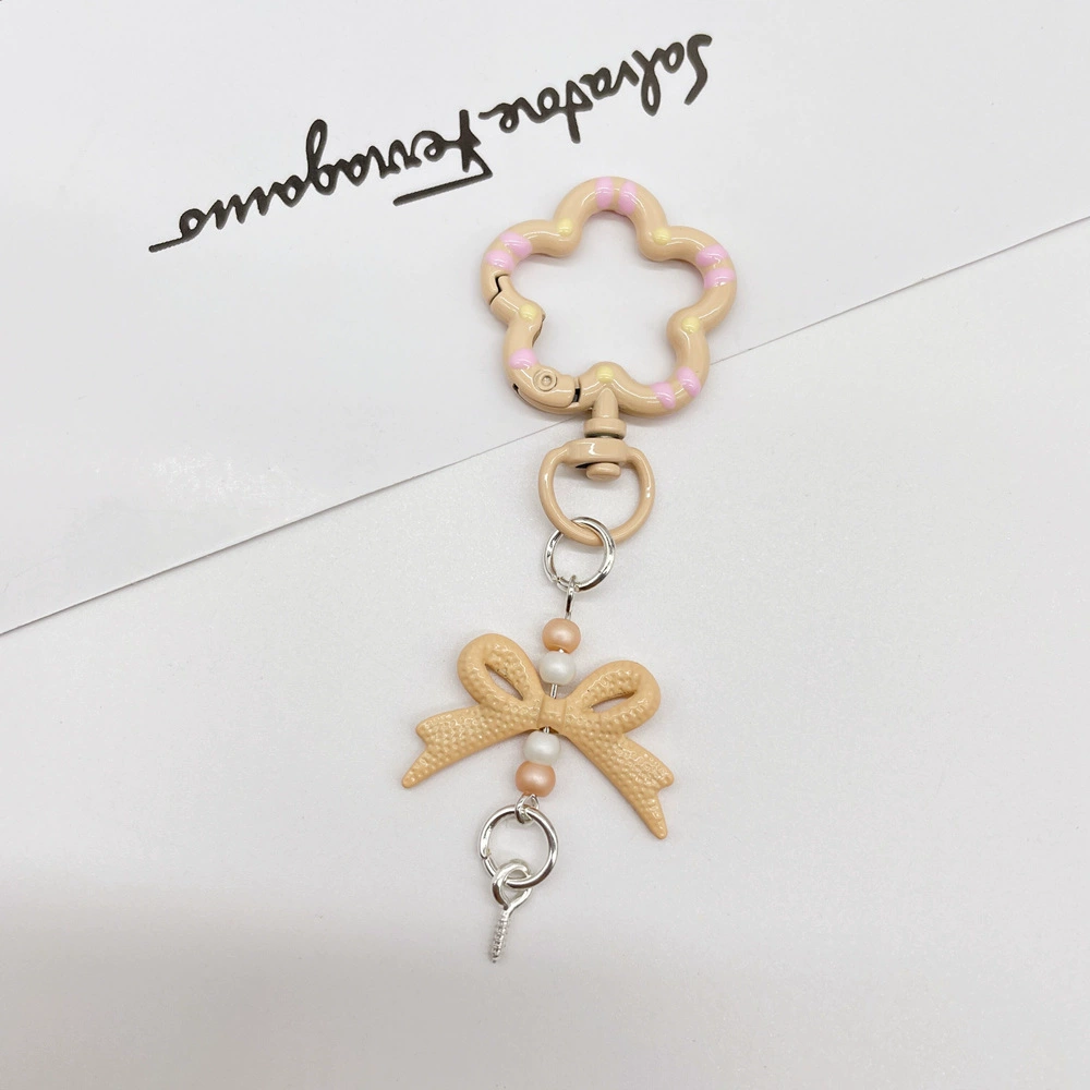 Universal keychain flower-shaped, accessories, flowered, DIY