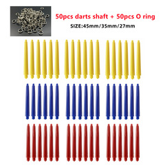Knight Darts 50-pack nylon rods with 50 spring rings plastic dart rods PC dart rod set