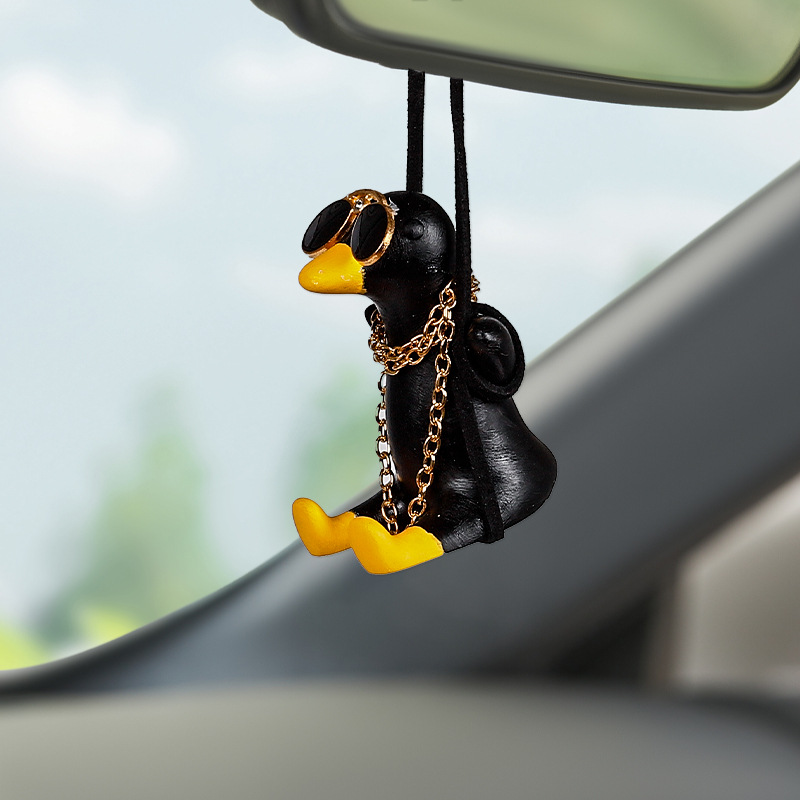 Cross-Border Car Hanging Ornaments Swing Duck Car Hanging Decoration Car Essential Supplies Car Interior Accessories