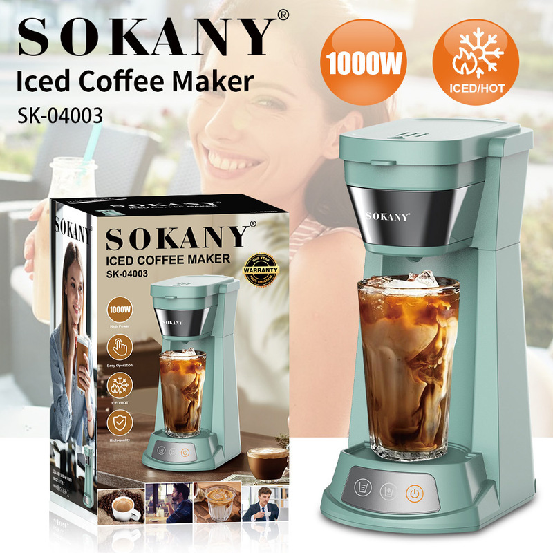 Sokany04003 Capsule American Coffee Machine Multifunctional 2-in-1 Pump-Type Semi-Automatic Mini Coffee Machine
