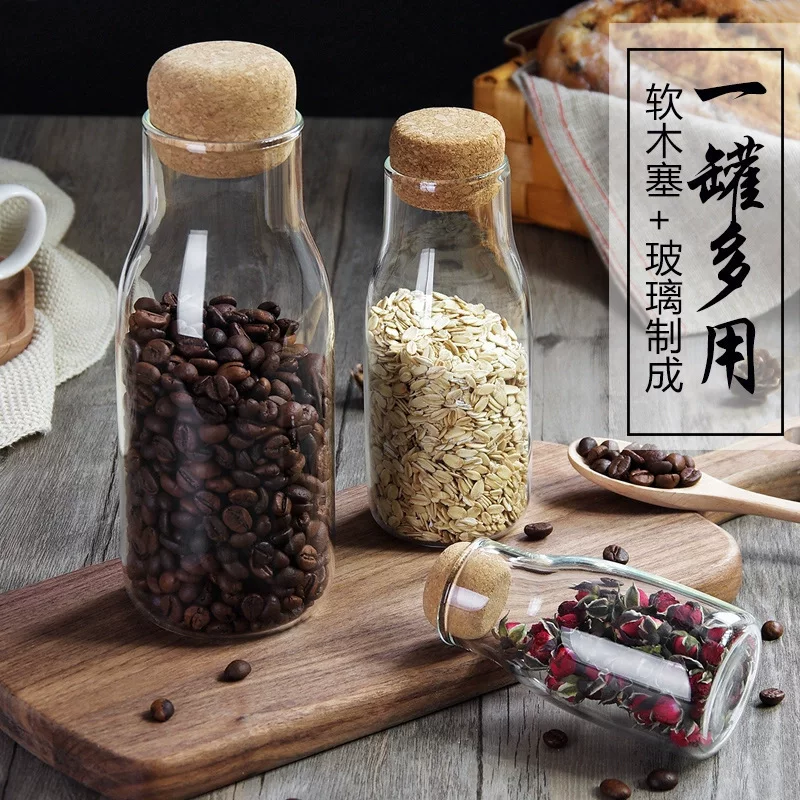 Японская прозрачная бутылка, система хранения, кофе чай